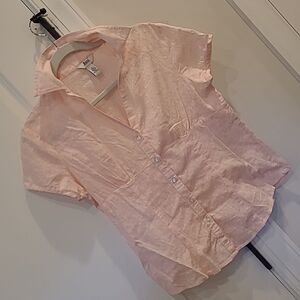 Bass sz S 100%  cotton lightweight summer blouse